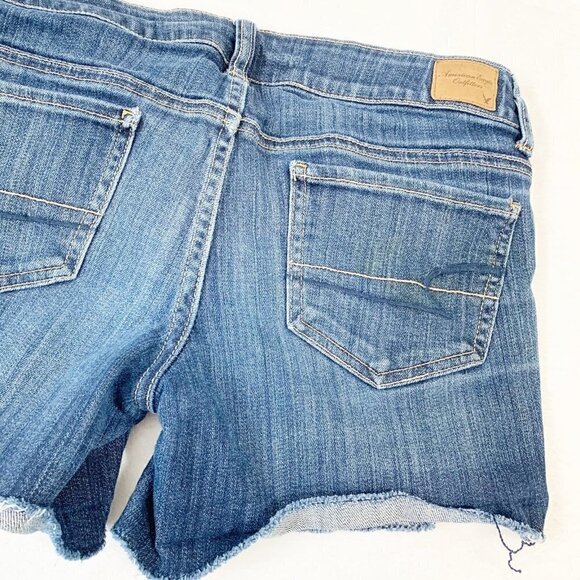 American Eagle stretch cutoff denim jean shorts - Size 6 - Picture 8 of 12